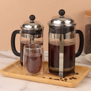 ชุดเครื่องชงกาแฟเฟรนช์เพรสขนาดใหญ่ ความจุสูง ทำจากแก้วบอโรซิลิเกตคุณภาพสูง พร้อมตัวกรองสแตนเลส สำหรับชงกาแฟและชา - Product Image 3