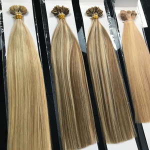 Jasmine Beauty Ombre Keratin Tip 100% Natural Hair Extensions flat tips Raw Double Drawn Flat tip Remy Human hair extensions - Product Image 2