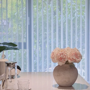 Tenda Oscurante da Sogno Bianca <span class=keywords><strong>per</strong></span> Finestra, Tenda Verticale Manuale <span class=keywords><strong>per</strong></span> Porta del Patio - Product Image 4