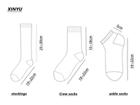 Chaussettes personnalisées OEM ODM, toutes longueurs, tous styles, couleurs de tissu, logo, motif, design, directement de l'usine, petites séries, livraison directe, vente en gros
