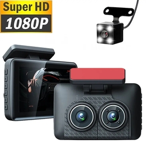 Profesional 2,4 "Pantalla 2K <span class=keywords><strong>HD</strong></span> 170 gran angular 12MP 3 canales <span class=keywords><strong>HD</strong></span> visión nocturna infrarroja coche caja negra DVR Dash Cam - Product Image 6