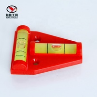 Niveau à bulle professionnel en forme de T, base en plastique ABS, trous de montage, alignement de précision pour machines industrielles, plomb vertical