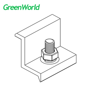 Kit de pince solaire en aluminium à bas <span class=keywords><strong>prix</strong></span> pince d'extrémité de montage de panneau solaire - Product Image 1