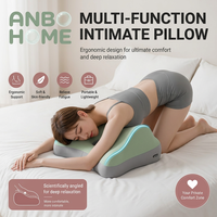Coussin anti-ronflement en forme de cale, personnalisé en usine, respirant, en Lyocell tricoté et mousse à mémoire de forme, pour le sommeil, vente en gros au prix d'usine