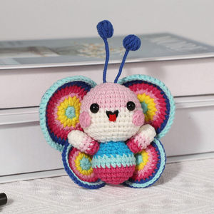 Nuevos Muñecos de Animales Tejidos a Crochet Hechos a Mano, Osos, Elefantes y Conejos, Decoración Navideña para Estanterías - Product Image 6