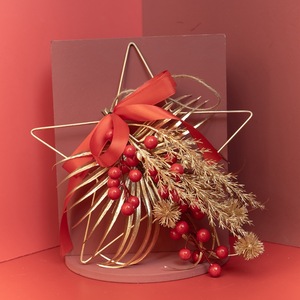 Fleurs artificielles Ins, fruits de la fortune rouges en plastique, décoration de mariage et de maison CF01087 - Product Image 1