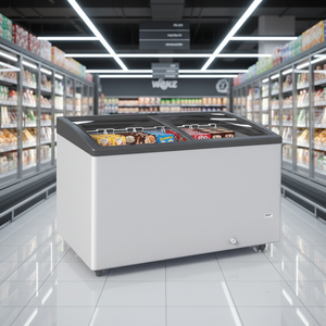 Congelador comercial con tapa de cristal para exhibición de helados, con servicio de personalización de marca - Product Image 6
