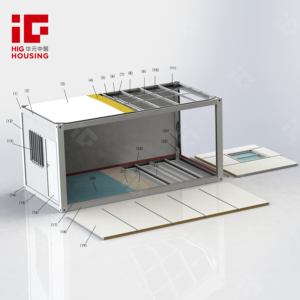 <span class=keywords><strong>Casa</strong></span> Modulare Prefabbricata Temporanea da 20 Piedi, <span class=keywords><strong>Casa</strong></span> Container Portatile e Smontabile, Alloggio per Lavoratori - Product Image 5