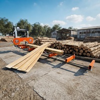 Scierie à ruban portable WEMAX RS31G 15HP pour les applications de coupe de gros bois