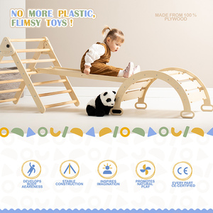 Estructura de Escalada Montessori para Niños Pequeños, Juego de Interior Plegable, <span class=keywords><strong>Escalera</strong></span> Triangular para Área de Juegos Interior, Actividades de Preescolar y Jardín de Infancia - Product Image 2