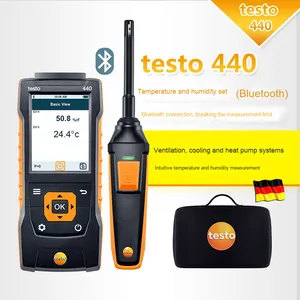 Medidor de Temperatura y Humedad Testo 440 de Alta Precisión |   Instrumentos de Medición Electrónicos Multifuncionales Industriales para Condensadores de Película - Product Image 3