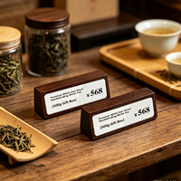 Support de présentation en bois pour étiquettes de prix, mini-stand de table, pour étiquettes de vin, bijoux, cartes, signes, en bois