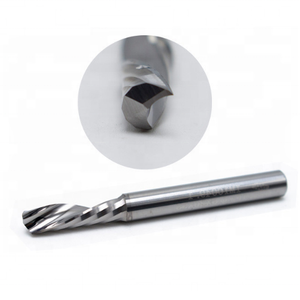 Carbide Single Flute Downcut <strong>End</strong> Mill CNC Router <strong>Bit</strong> for Aluminum Processing - Product Image 3