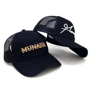 Custom 6 painel bordado logotipo corte Baseball Hat Sport Cap trucker chapéu