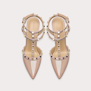 <span class=keywords><strong>Sandali</strong></span> da donna con <span class=keywords><strong>tacco</strong></span> alto a punta larga, sexy, con rivetti, stile regale, di qualità, con punta chiusa, taglie grandi - Product Image 3
