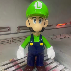 Statue de <span class=keywords><strong>Mario</strong></span> <span class=keywords><strong>et</strong></span> <span class=keywords><strong>Luigi</strong></span> de haute qualité grandeur nature en fibre de verre Sculpture en résine artisanale modèle de mascotte d'art - Product Image 4