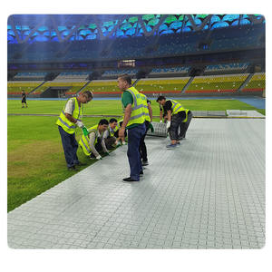 La plate-forme de verrouillage extérieure couvre de tuiles le plancher provisoire imperméable - Product Image 4