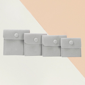 Custom Eco-Friendly Velvet Suede Microfiber Jewelry Bags for Earrings Rings Necklaces Durable Recyclable <b>Textile</b> <b>Packaging</b> - Product Image 1