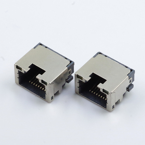 Connettore Ethernet Schermato LED JISJACK 8P8C 8 Pin Nero <span class=keywords><strong>SMT</strong></span> <span class=keywords><strong>RJ45</strong></span> Maschio-Femmina 1.5A 125V all'Ingrosso - Product Image 5