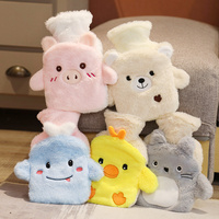 Mini bouteille d'eau chaude en peluche de dessin animé pour fille, poche d'injection d'eau, sac à mains chaudes, Portable, sécurité, chauffage antidéflagrant