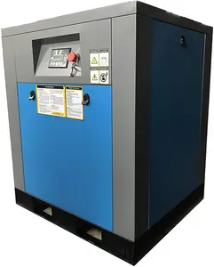 Compresor de aire de tornillo rotativo, sistema Industrial de aire comprimido con separador de aceite y aire giratorio, 7.5HP / 5.5KW - 25-29CFM 125-150PSI