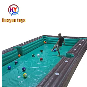 Play Human Billiards on a Life-Sized Inflatable Pool Table football Soccer Game table Indoor and outdoor snookball game