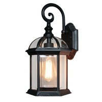 Applique murale extérieure LED en aluminium étanche de style antique européen E27, lampe murale vintage