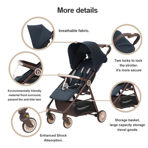 Xe Đẩy Em Bé Trọng Lượng Nhẹ Dễ Dàng Để Gấp Nhỏ Gọn Ánh Sáng Trọng Lượng Xe Đẩy Buggy Du Lịch Di Động Xe Đẩy Cho Máy Bay Kid - Product Image 3