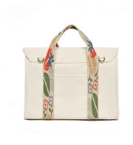 Sac fourre-tout en toile réutilisable, écologique et personnalisé, avec motif lettres et logo. - Product Image 5