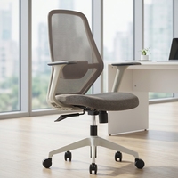 Chaise de bureau ergonomique moderne en maille, logo personnalisé OEM, hauteur réglable, mécanisme pivotant, structure en acier, multifonction pour les entreprises