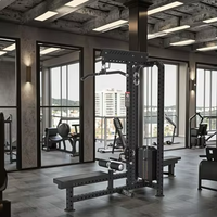 Appareil de musculation spécial pour salle de sport, fonction traction haut et bas, modèle ciseaux, pour entraînement de force et de rame