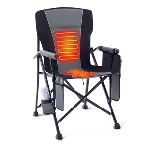 Sedia da Giardino Portatile Moderna e Resistente con Telaio in Acciaio, Riscaldata, per Campeggio, Pesca, Picnic, Parco, Pieghevole e Richiudibile - Product Image 1
