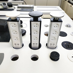 Israel Power Outlet Bếp Tay Kéo Lên Ổ Cắm Của Nhãn Hiệu Flip Ổ Cắm/Ẩn Máy Tính Để Bàn Gắn Power Strip Tower USB Ổ Cắm - Product Image 2