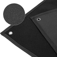 Support mural pliable pour affiches et panneaux, avec attaches auto-agrippantes pour patchs noirs, pour rangement de patchs et présentation de tissus
