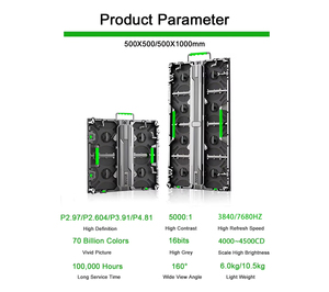 Günstiger Großhandel Outdoor HD 8k Wasserdichtes Vollfarbiges P2.6 P2.9 P3.9 P4.8 250*250 <span class=keywords><strong>LED</strong></span>-Modul für Miet-Bildschirmwand - Product Image 4