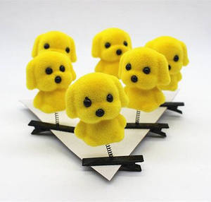 Mini fermagli per capelli cartoni animati divertenti bambini piccoli 3D giallo forcina moda fai da te ragazza peluche accessori per capelli regali per feste - Product Image 5