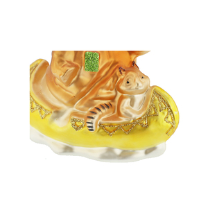 Elegante orso papà canottaggio bambini ciondolo animale serie di vetro dipinto albero di festa decorazioni <span class=keywords><strong>natale</strong></span> paillettes perfetto - Product Image 3