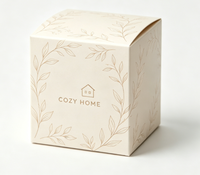 Boîte en papier de luxe personnalisée, emballage recyclé pour flacons cosmétiques, boîte de maquillage, emballage de cosmétiques, boîte à bougies