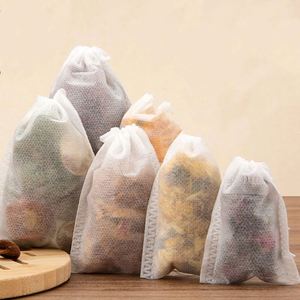 Bolsitas de Té Personalizadas de Tela No Tejida con Cordón, Sin Blanquear, Vacías, con Filtro Infusor para Té de Hierbas y Bebidas Diarias en el Hogar - Product Image 4