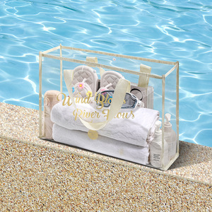 Transparent Waterproof PVC <b>Beach</b> <b>Bag</b> <b>Large</b> Capacity Swim Storage Tote Outdoor Travel Toiletry <b>Bag</b> - Product Image 1