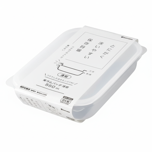 Contenitore per alimenti Inomata 550ml bianco sicuro per microonde - Product Image 1