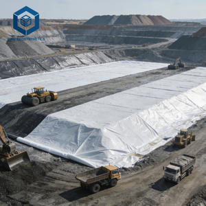 Géotextile non tissé rentable de <span class=keywords><strong>6m</strong></span> de <span class=keywords><strong>largeur</strong></span> 400g M2 pour la stabilisation du sol - Product Image 6