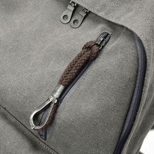 High Quality Leisure <b>Canvas</b> Laptop <b>Backpack</b> Vintage Unisex College Student Travel <b>Backpack</b> With Custom Logo - Product Image 4