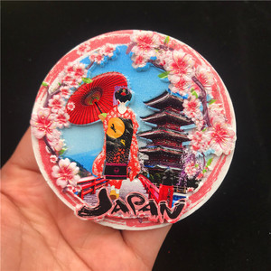 Nhật Bản Sakura cô gái du lịch quà tặng nhựa Tokyo Anime du lịch Sumo Hokkaido mèo Kyoto Dog Mount fuji nhật bản lưu niệm tủ lạnh nam châm - Product Image 4