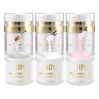 BIN vente en gros 15ml bouteille de presse Gel UV Gel d'extension de construction d'ongles emballé Gel d'extension acrylique solide
