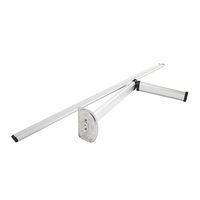 TYTXRV RV Pied de table pliant 28 "en alliage d'aluminium Rails de guidage simples Pieds de table réglables pour RV Boat Camper Dinner Table