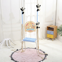 Chaise suspendue en forme d'araignée de style INS pour l'intérieur avec cadre en bois et coussin, idéale pour les enfants, la rentrée scolaire, les fêtes du Nouvel An, jouets
