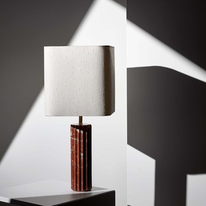 Marble <b>Table</b> <b>Lamp</b> With Led Light Source E27 Bulb <b>Base</b> For Hotel Bedroom Living Room Decorative Use - Product Image 3