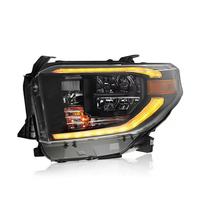 Ensemble de phares LED pour Toyota Tundra 2014 2015 2016 2017 2018 2019 2020 2021, projecteur DRL, boîtier noir, paire, 12V, pick-up
