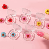 Crème blush longue tenue aux fleurs naturelles, fini mat, couleur ambre transparente et changeante ; Logo personnalisable ; Double usage lèvres et joues